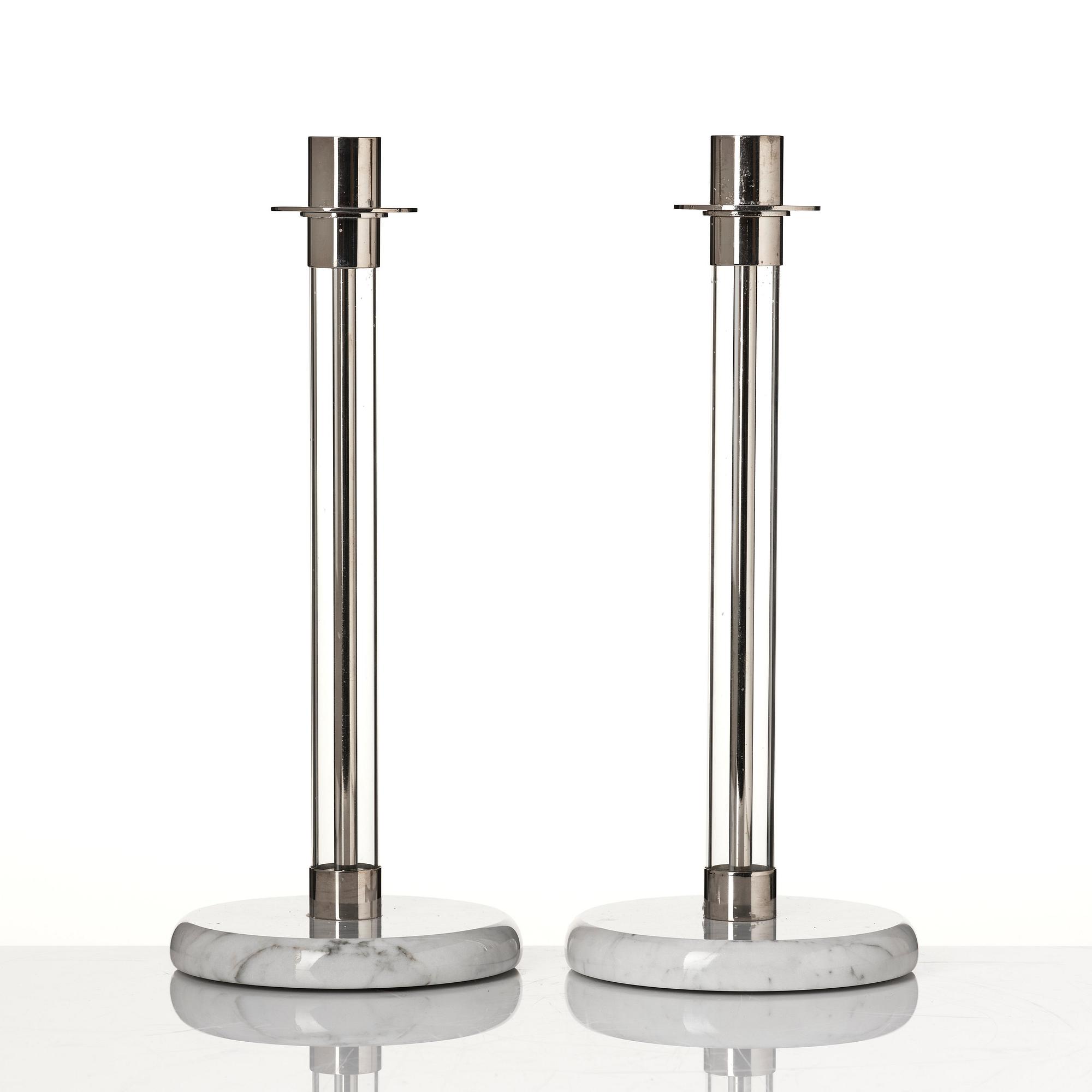 Tecnolumen, a pair of 'Bauhaus Sabbath' candlesticks, model SL30.