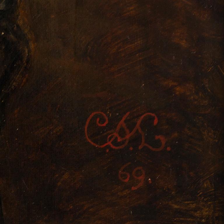 CHARLES SILLEM LIDDERDALE, olja på duk, signerad med monogram CSL och daterad 69.