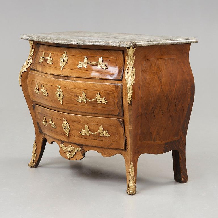 A Swedish Rococo commode by P Widbom, master 1751.