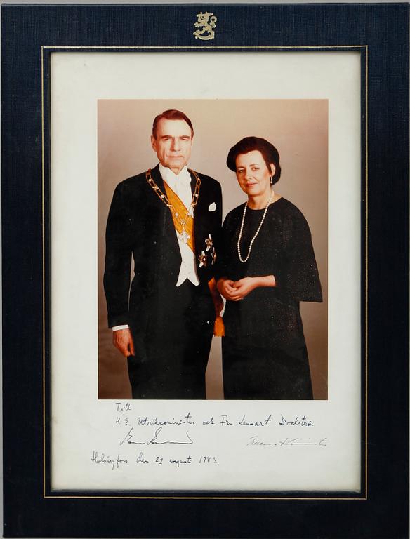 AUTOGRAFER, i tre ramar, bl a Stor-hertigen av Luxembourg.