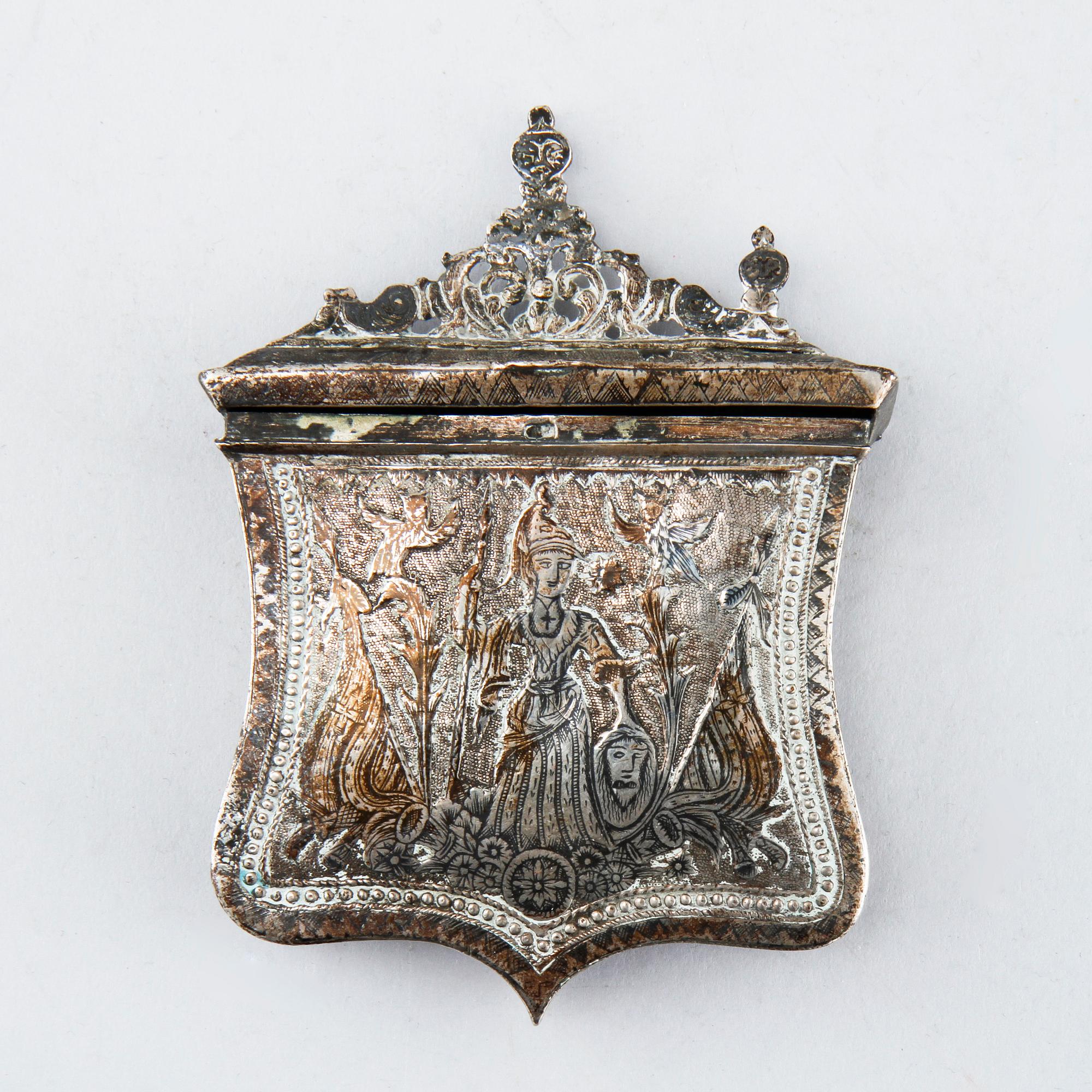 PALASKA, silver, möjligen ottomanska riket 1800-tal, vikt 283 gram ...