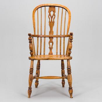 An armchair in Windsor style, 18th century.