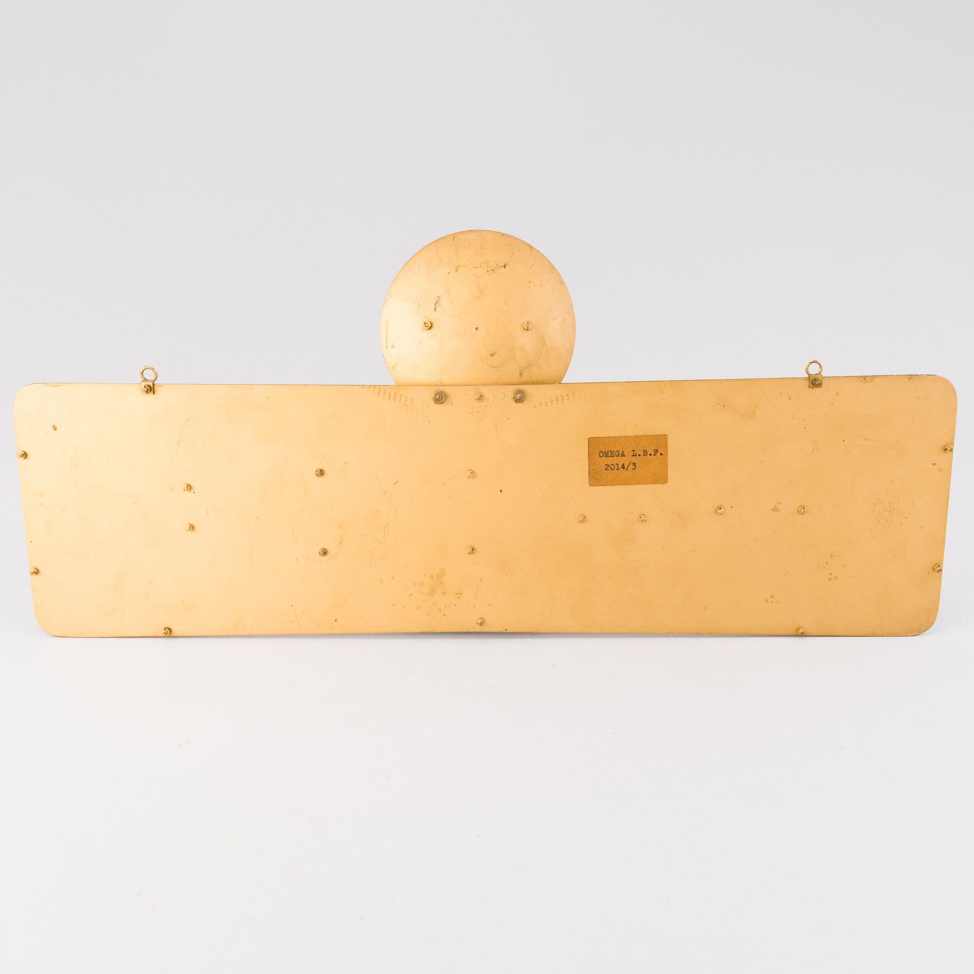 OMEGA, reklamskylt, metall, emalj.