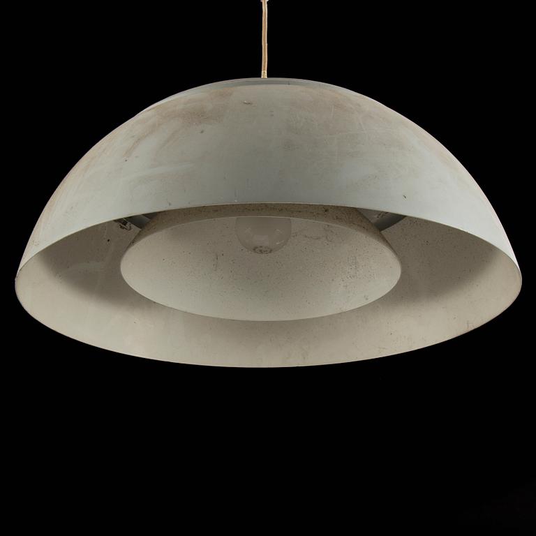 A 'AJ-pendeln' ceiling lamp by Arne Jacobsen for Louis Poulsen, Denmark.