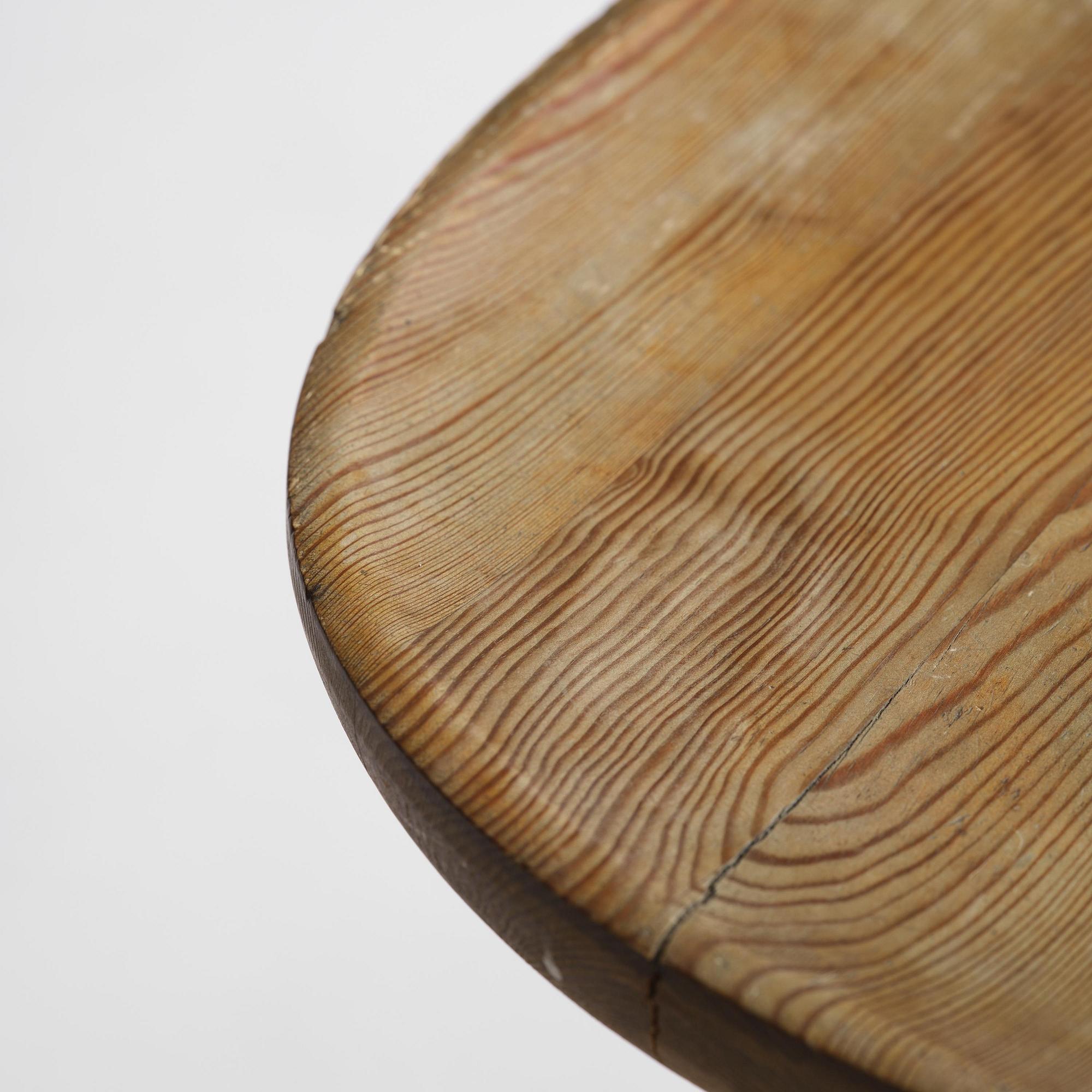 Axel Einar Hjorth, a stained pine "Utö" table, Nordiska Kompaniet, Sweden, 1930s.