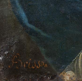 OKÄND KONSTNÄR, olja på duk, bär sign Brisson, 1700-talets slut.