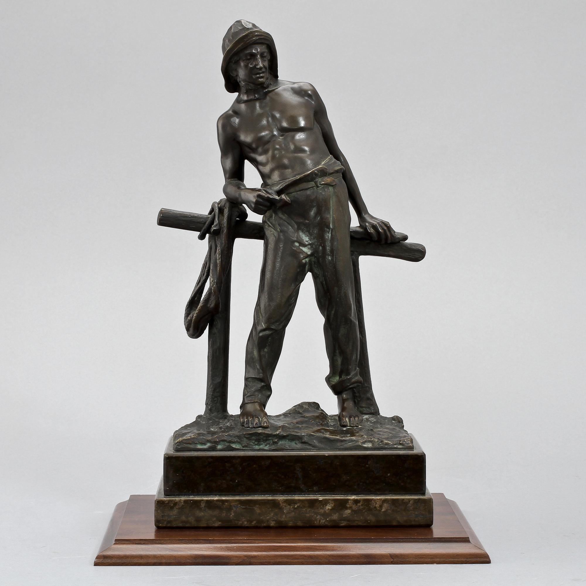 PAUL LUDWIG KOWALCZEWSKI, skulptur, brons, sign.