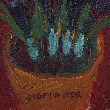 Inge Schiöler, Crocus in a pot.