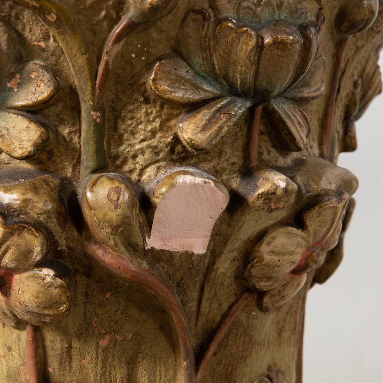 Pedestal, Art Nouveau early 20th century.
