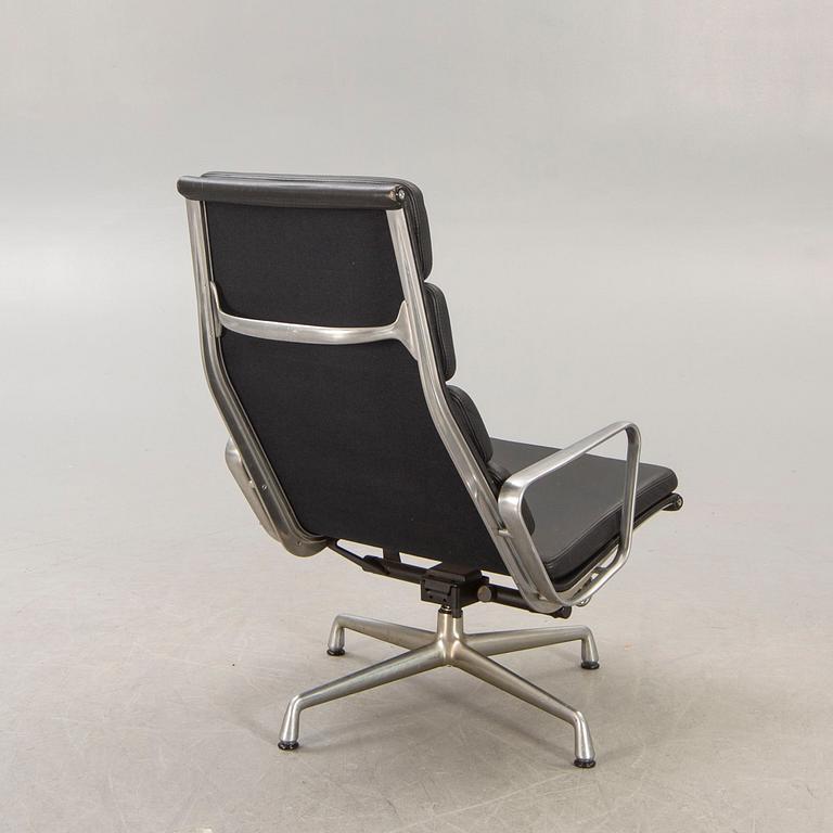A Charles & Ray Eames Soft Pad EA 222 easy chair Vitra later part of the 20th century.