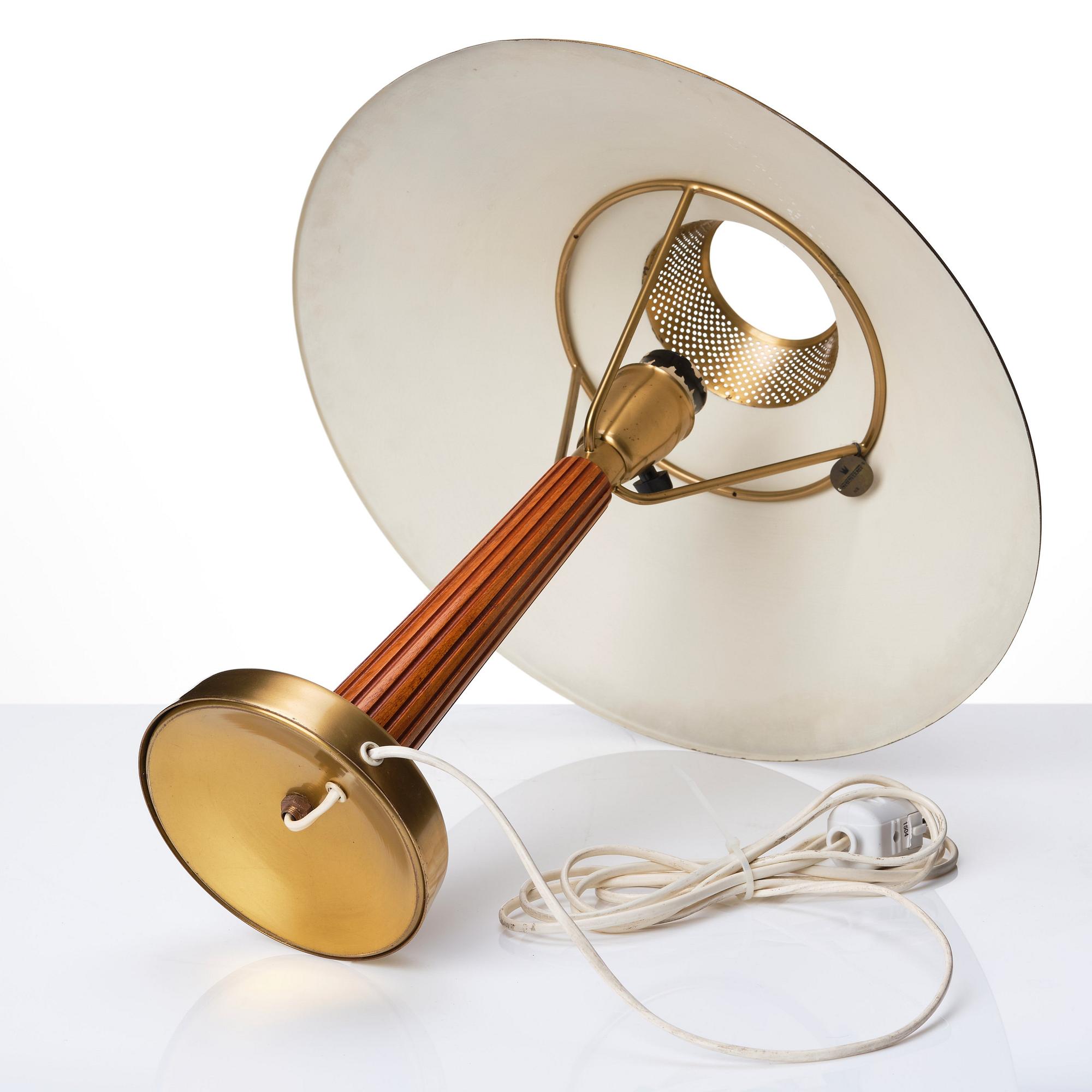 Hans Bergström, two table lamps, model "716", ateljé Lyktan, Sweden 1940-50s.