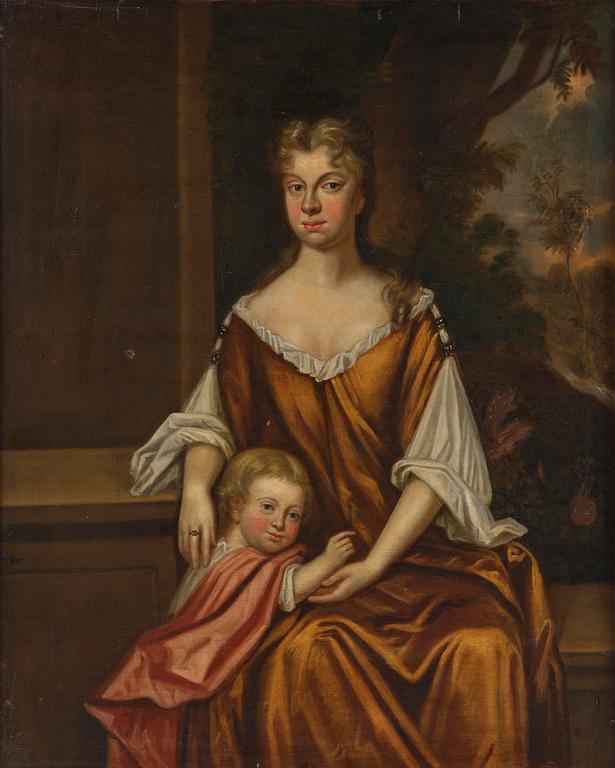 Mikael Dahl, circle of, Mother and daughter.