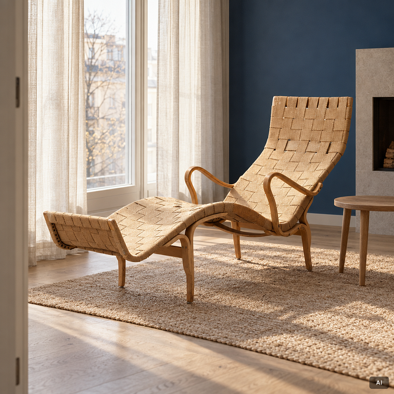 Bruno Mathsson, Lounge chair “Pernilla”, Firma Karl Mathsson, 1944.