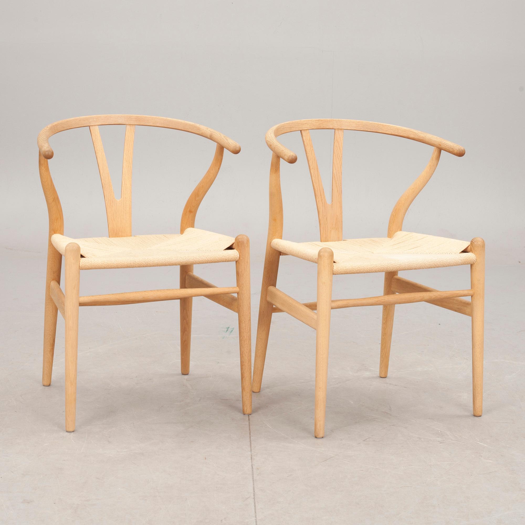 STOLAR, 6 st, "Y-stolen", Hans J. Wegner, Carl Hansen & Son.