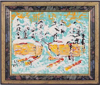 Uno Vallman, Snowy landscape.