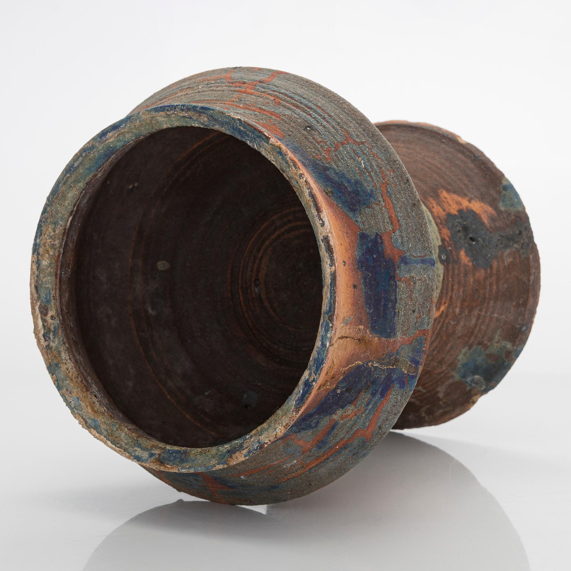 Kyllikki Salmenhaara, kruka, stengods, signerad KS Arabia.