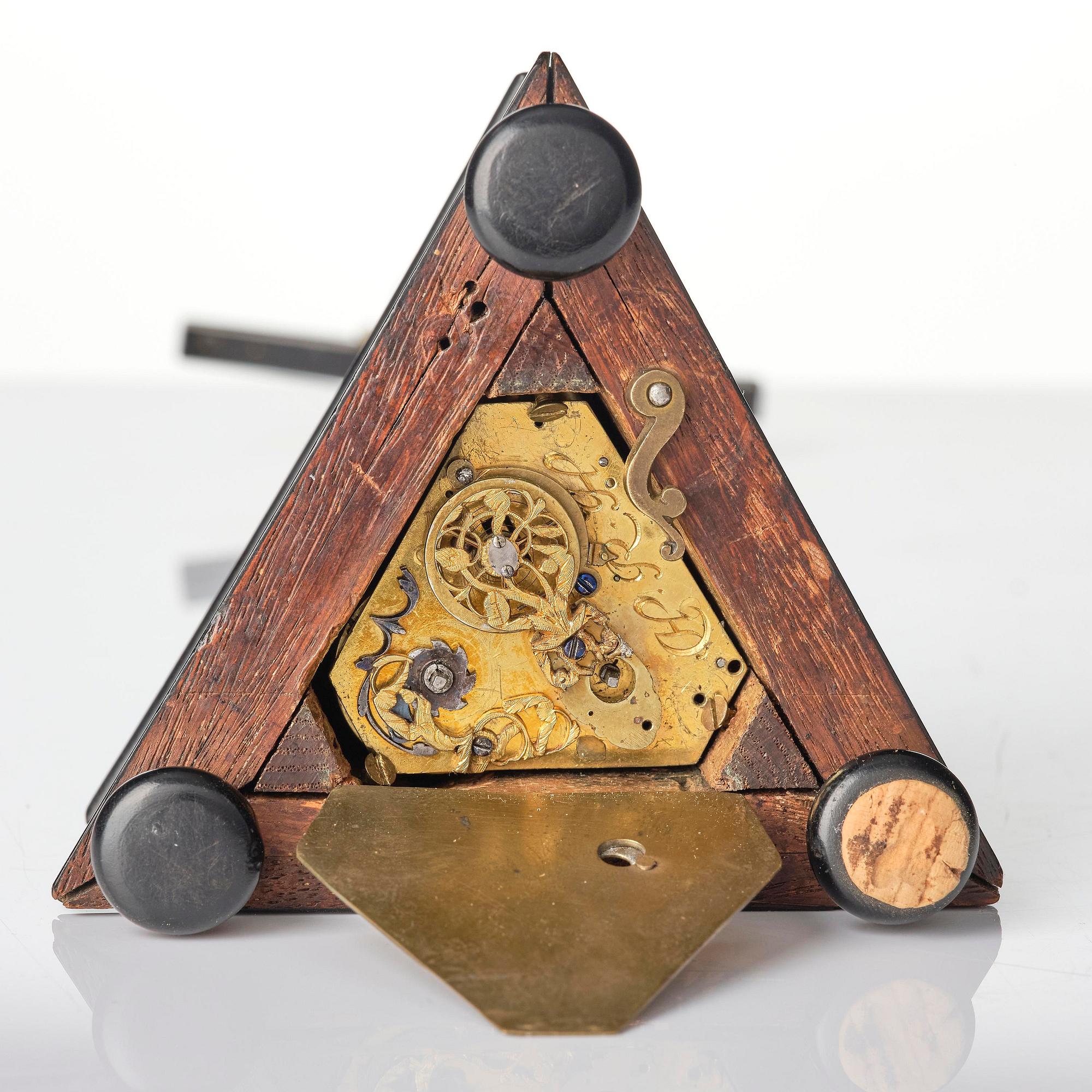 An Augsburg renaissance crucifix clock, the movement presumably by Hans Reinholdt (fl. ca 1630).