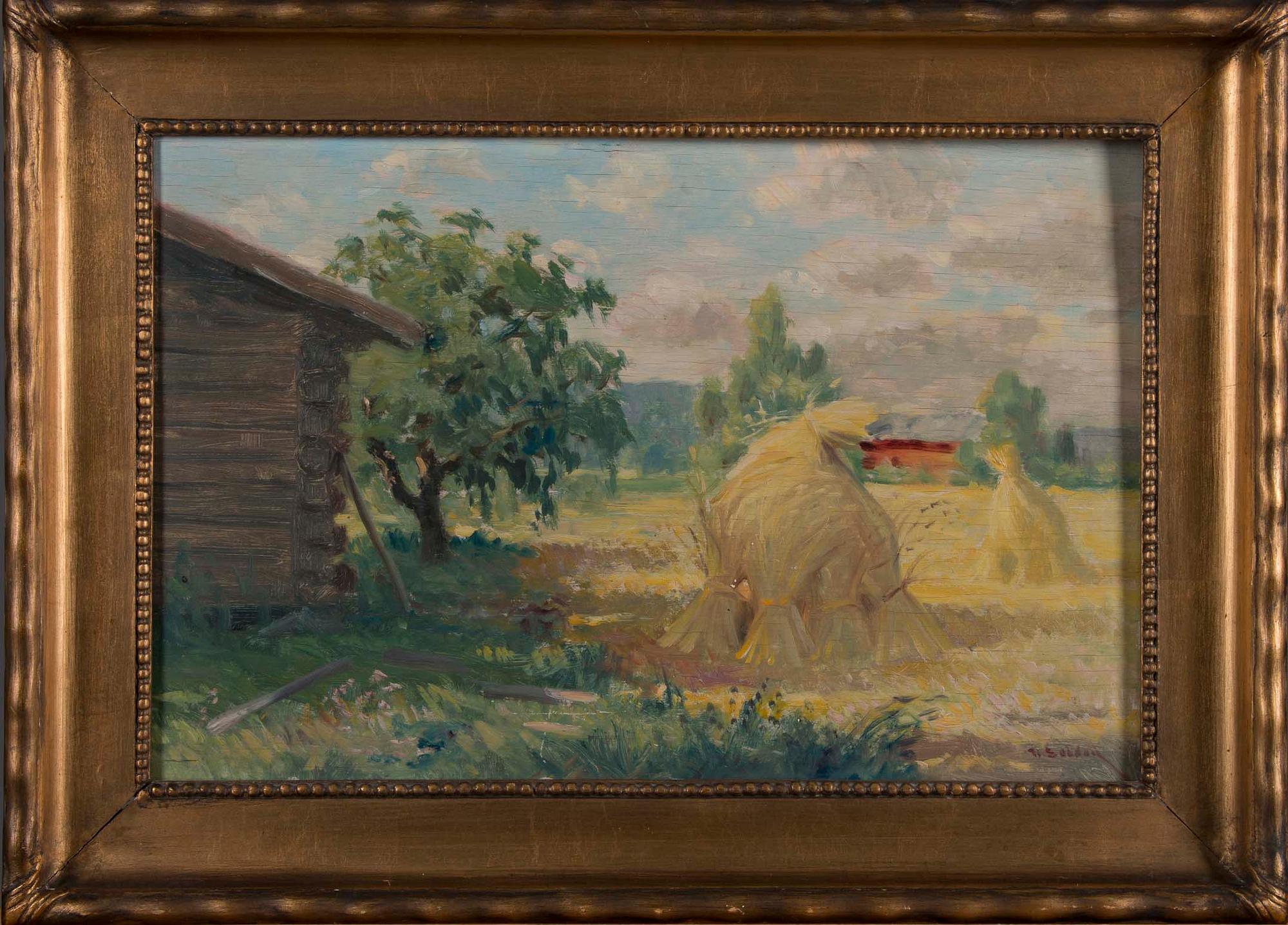 UUNO SOLDAN, öljy levylle, signeerattu.