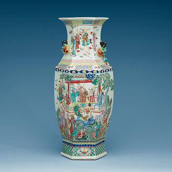 A famille rose vase, circa 1900.