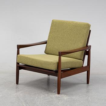 Erik Wörtz a walnut 'Kolding' sofa and an easy chair, IKEA, 1960's.