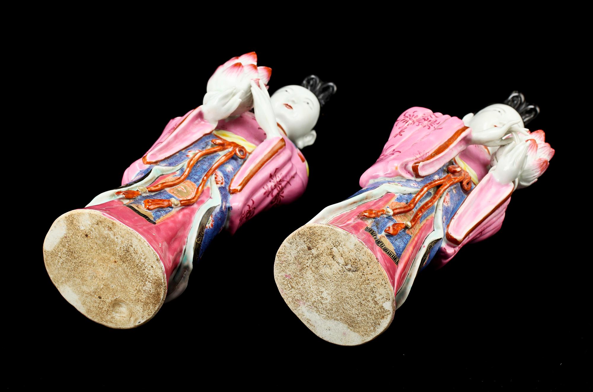 FIGURINER, ett par, porslin, troligen Samson, 1800/1900-tal.