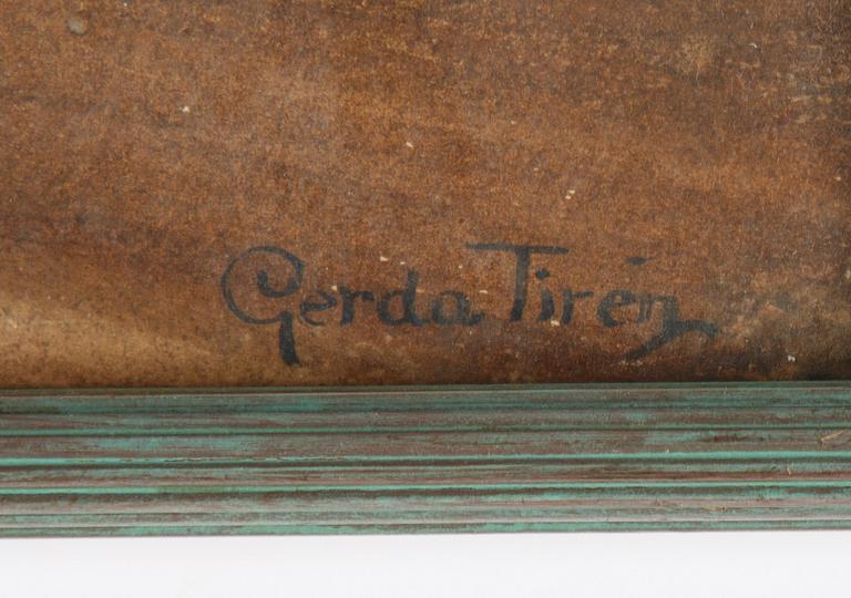 Gerda Tirén, watercolour, signed.