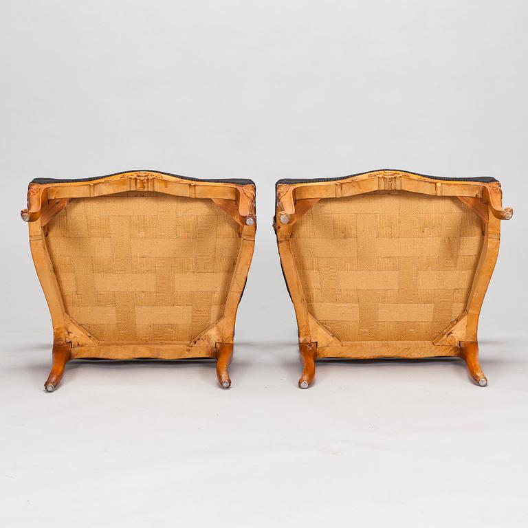 Fåtöljer, ett par, Frankrike, 1900-talets första hälft.