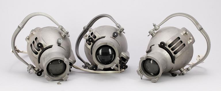 FOTOLAMPOR, 3 st, industri, Strand Electric, England, 1900-tal.
