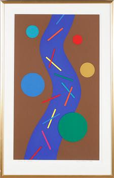 K G ( KARL GUSTAF) NILSON, färglitografi, signerad och daterad 1988, numrerad 79/200.