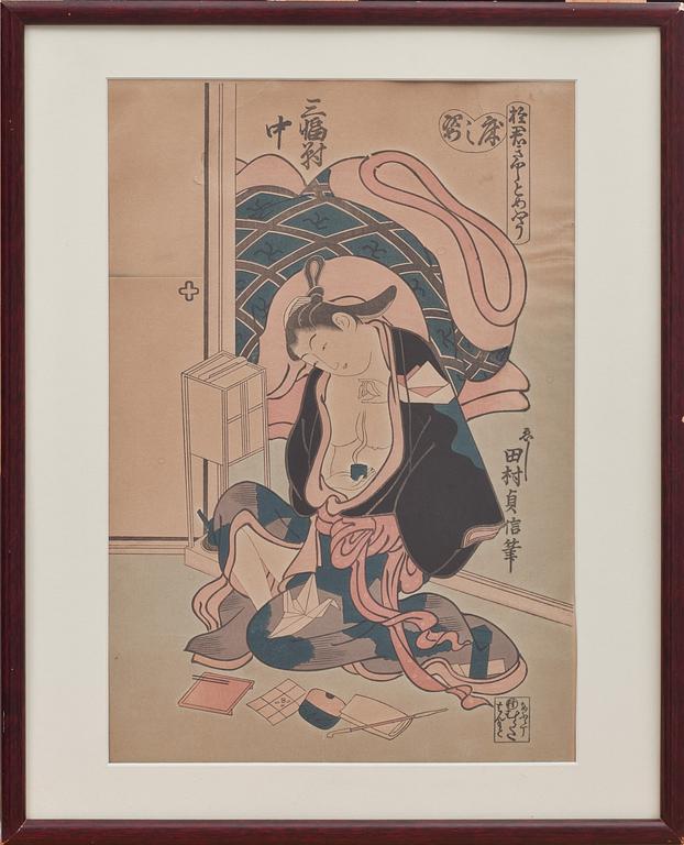 UTAMARO, träsnitt. Japan.