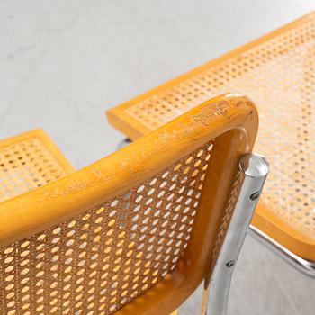 Three chairs and one armchair, Italy, late 20th century.