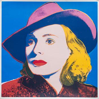 ANDY WARHOL, efter, affisch, Galerie Börjeson. 1983.