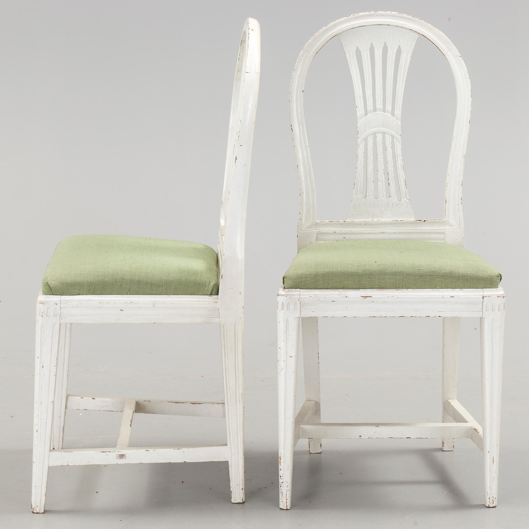 STOLAR, ett par. Gustavianska. 1800-talets början.