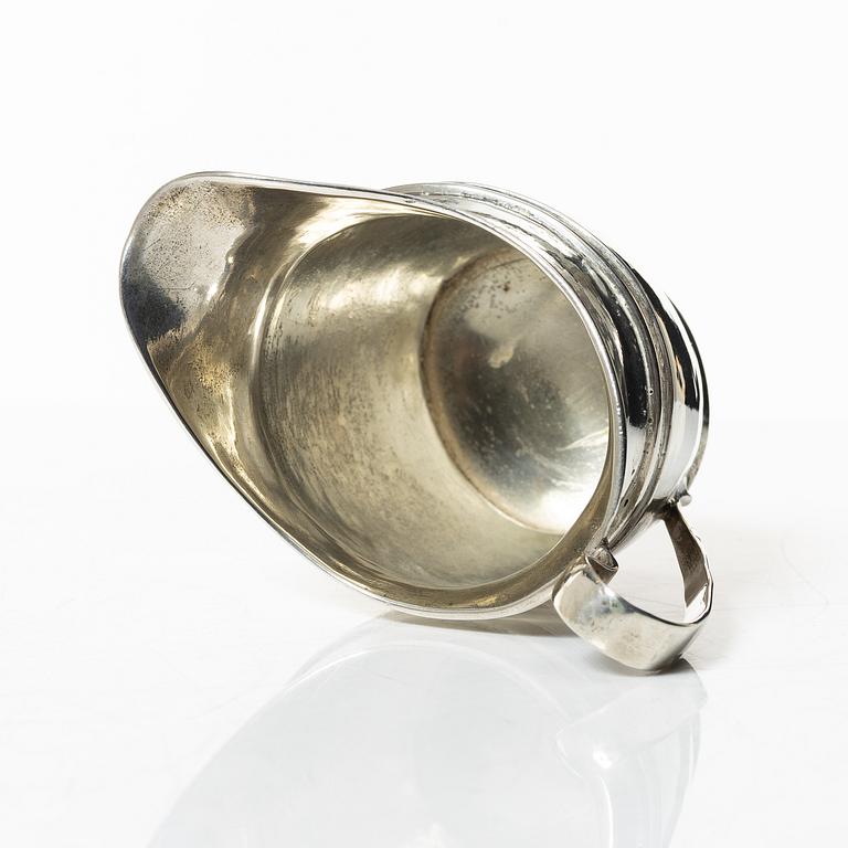 A silver empire creamer, mark of Johan Winqvist, Helsinki, circa 1820.
