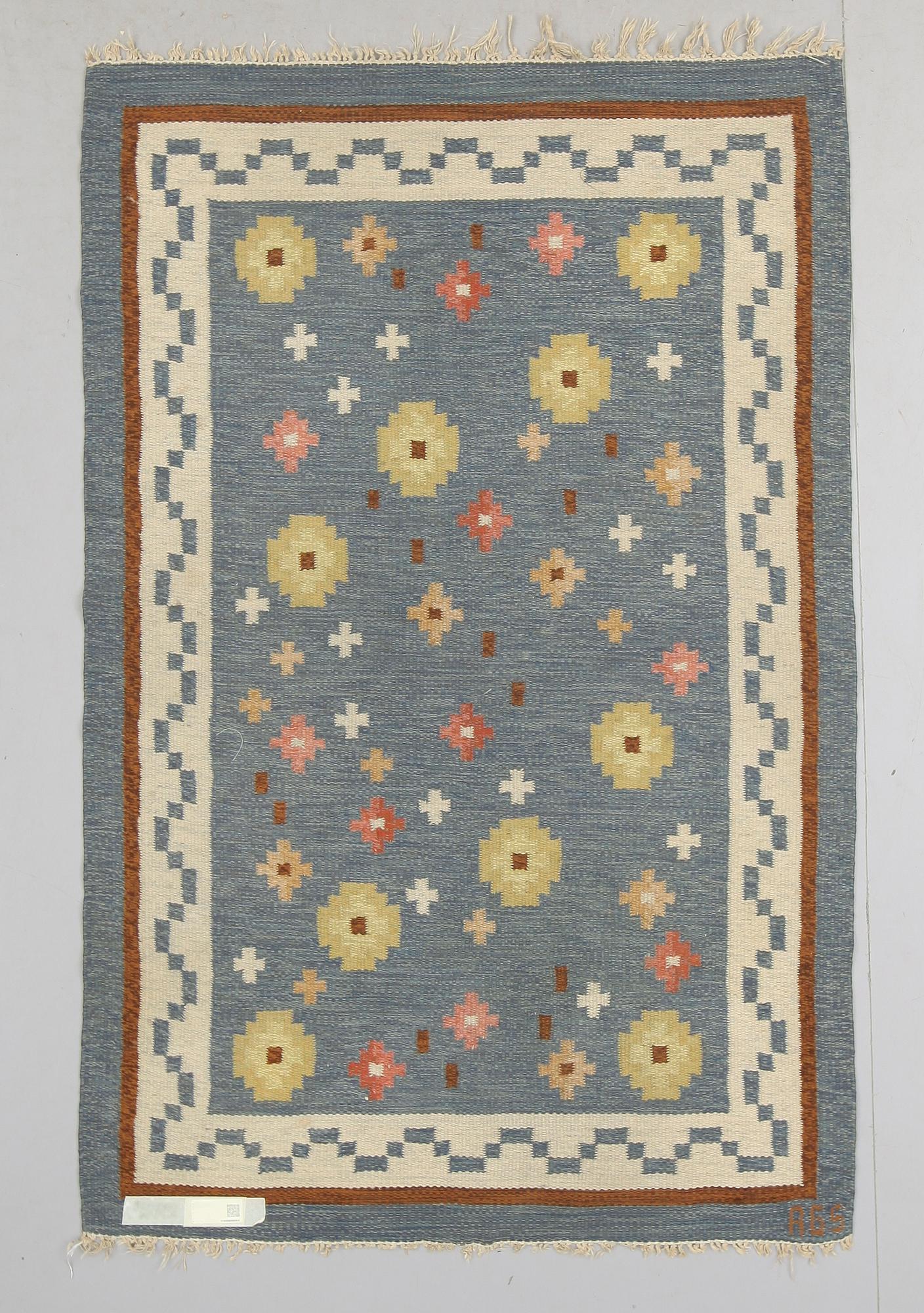 MATTA, rölakan, signerad AGS, Anna-Greta Sjöqvist. 207 x 135 cm.