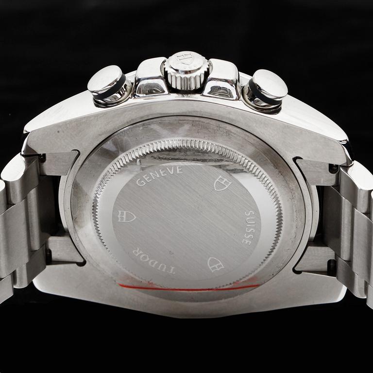 Tudor - Iconaut. GMT - Chronograph. Birth. Ref. 20400 Steel / steel. CC & box. Case no. J81553.Ref 20400 - 95010. 43mm.