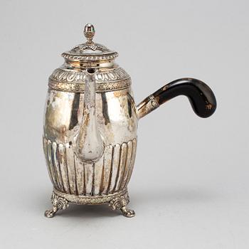 Johan Petter Grönvall, a silver coffee pot, Stockholm 1833.