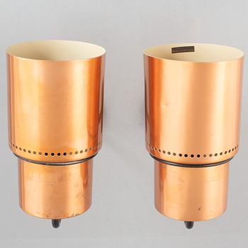 Hans-Agne Jakobsson, a pair of model 'V 59' wall lamps, Markaryd.