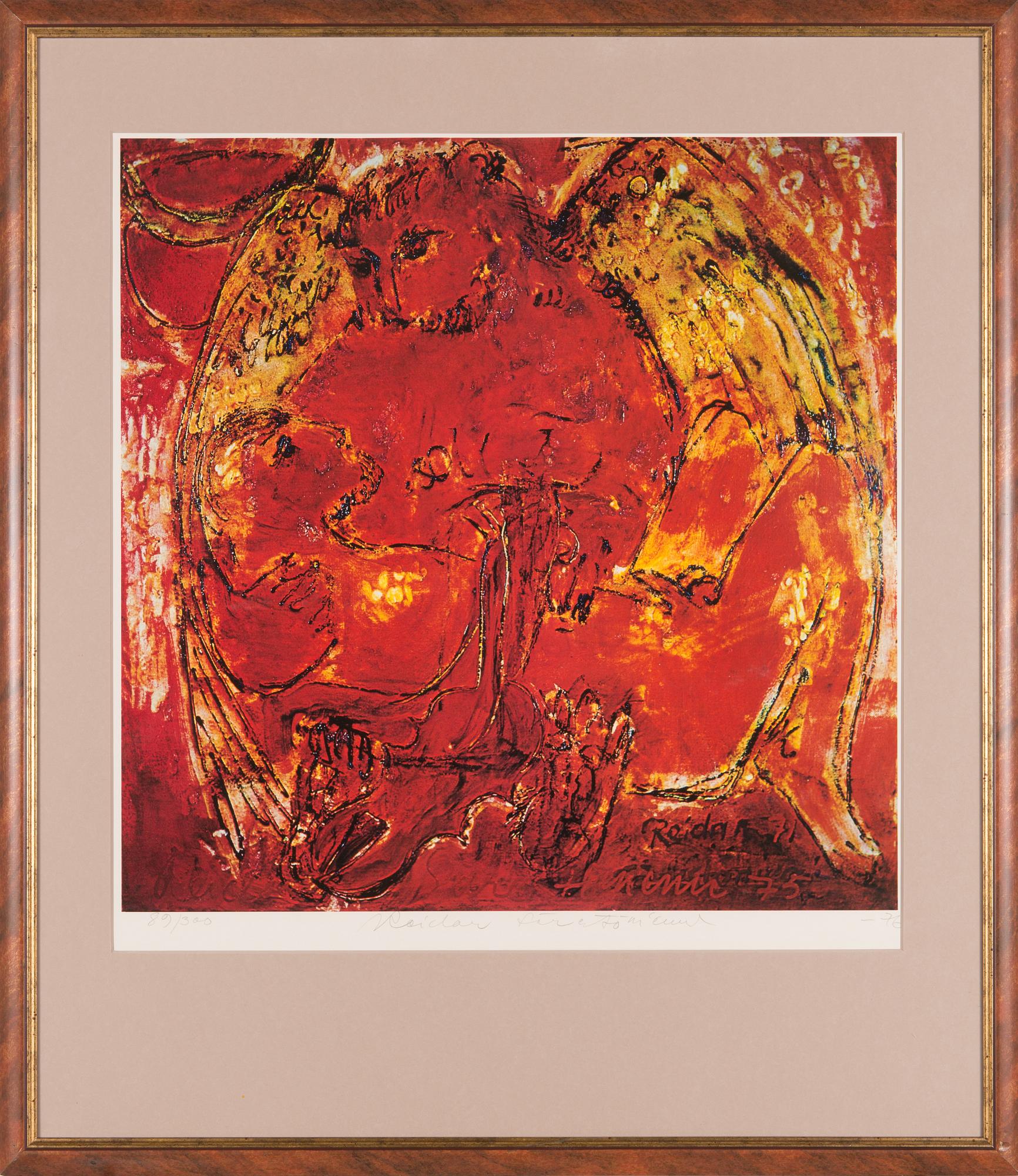 Reidar Särestöniemi, offset print, signed and dated -76, numbered 89/300.