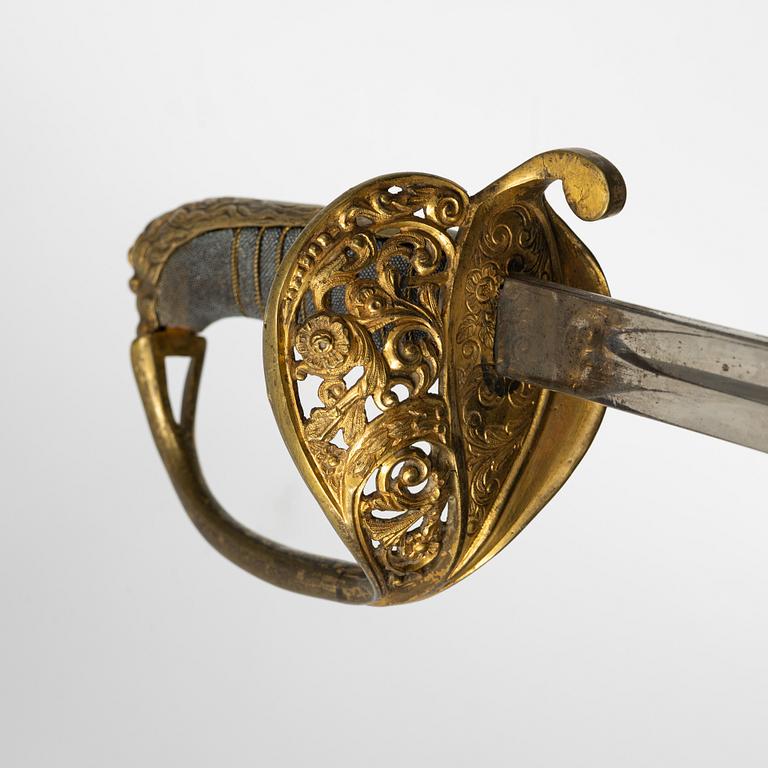 A Swedish officer's sabre, second part of the 19th Century.