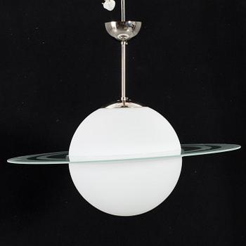 A "Saturnus-style" ceiling lamp, modern manufacturing.