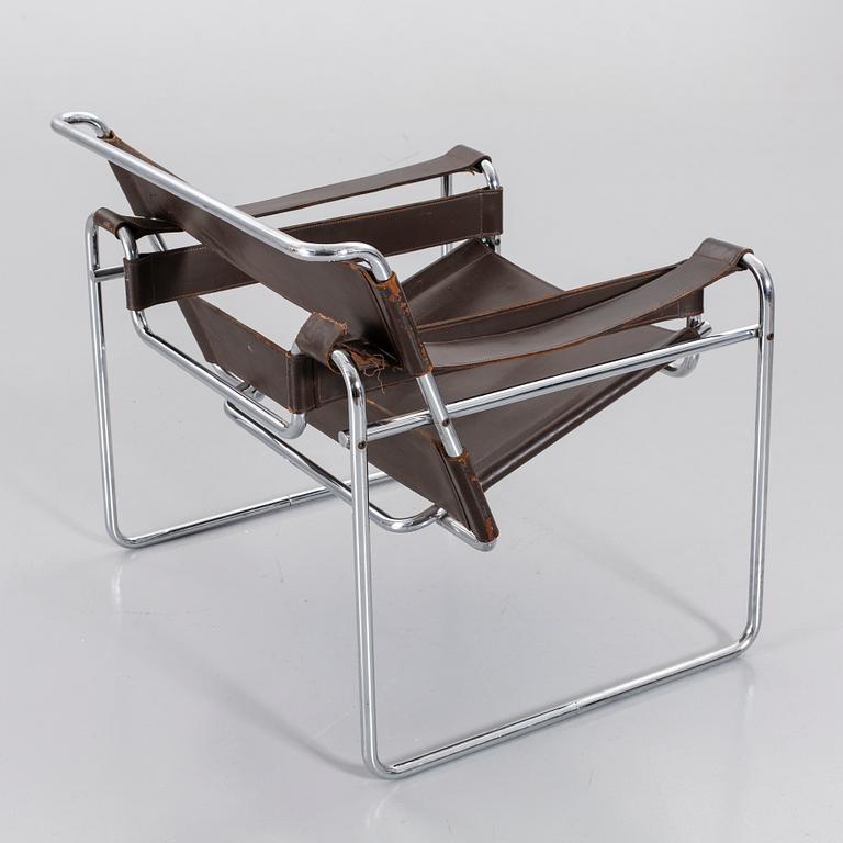 MARCEL BREUER, a "Wassily chair (Model B3 chair)" later part of the 20th century.