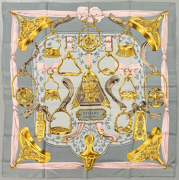 Hermès, "Etriers", scarf.