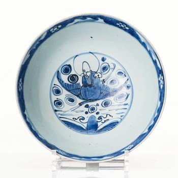 A blue and white bowl, Ming dynasty (1368-1644).