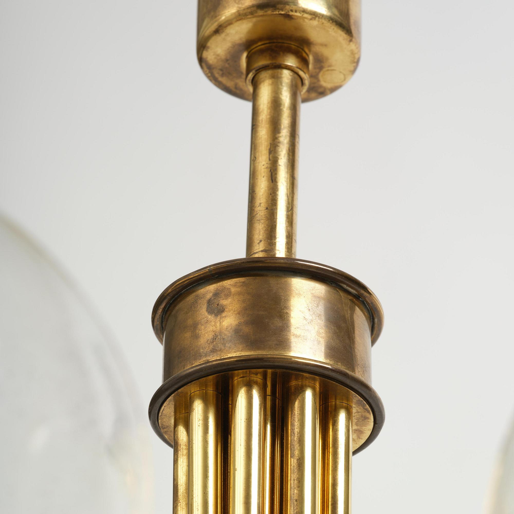 Hans-Agne Jakobsson, a rare chandelier model "T 812/15", Hans-Agne Jakobsson AB, Markaryd, 1970s.