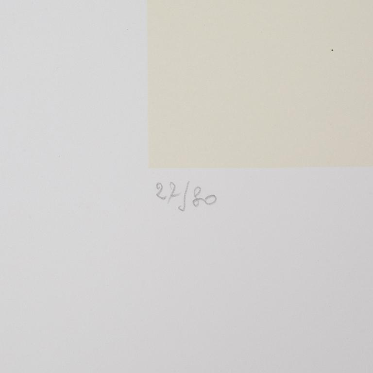 MAN RAY, four lithographs in color, from "Les six masques voyants", numbered 27/80 and signed.