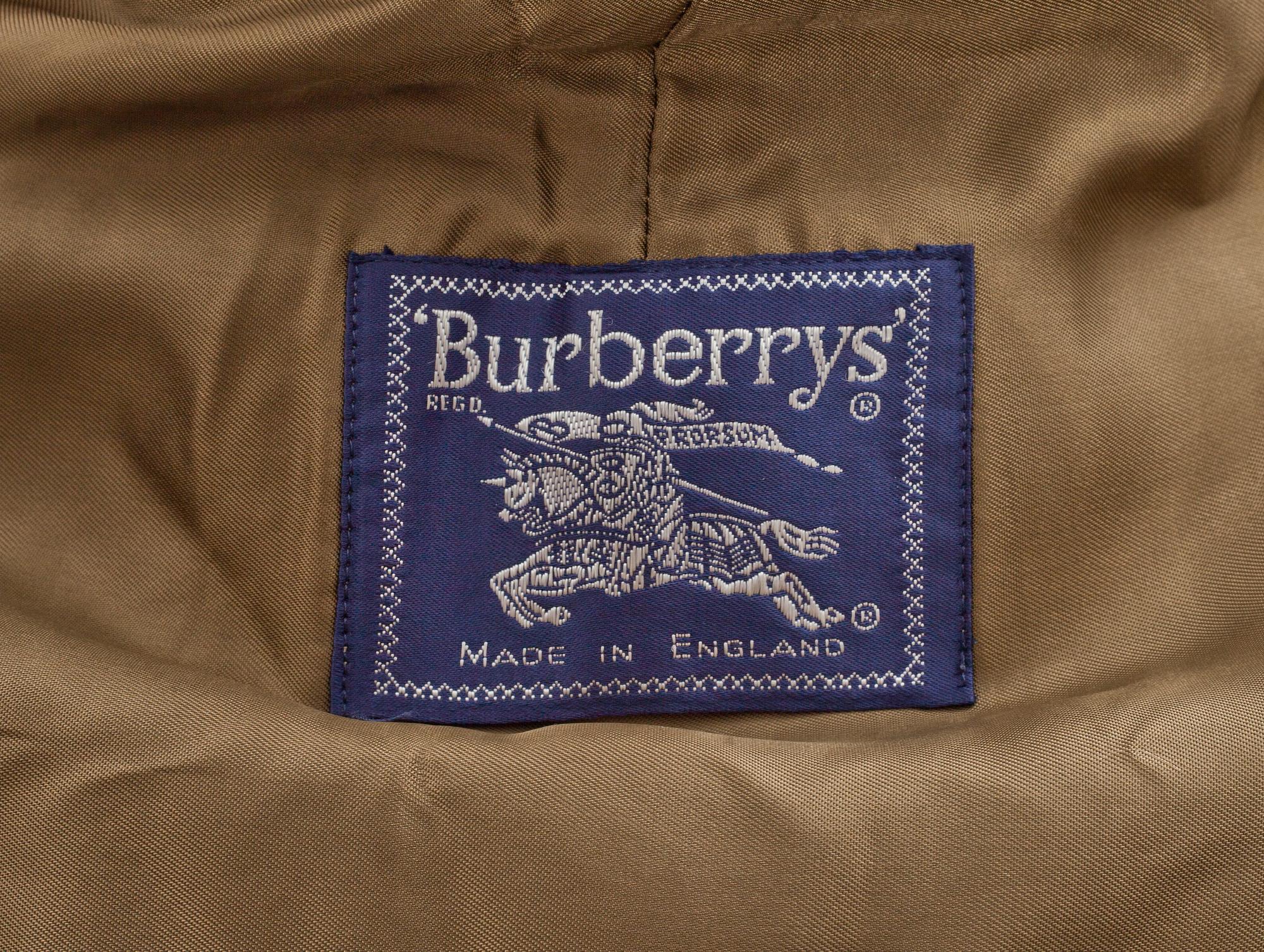 ROCK, herr. Burberrys.