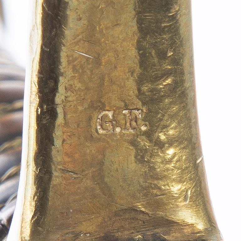 Sabel, svensk, m/1889 för artilleriet, med balja,.