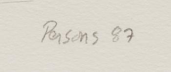 serigraph, signed, dated 87 and numbered 15/25.