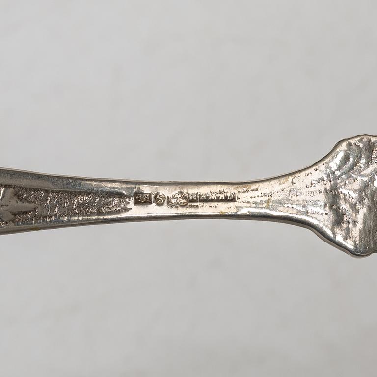 Serving cutlery, 6 pieces, silver, including Georg Wessfelt, 20th century.
